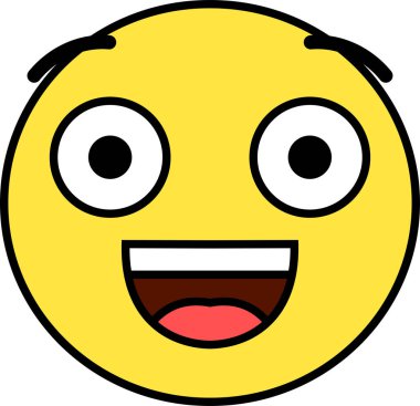 Komik şirin ifade pop