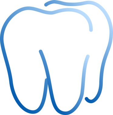 Serin basit çizim için diş