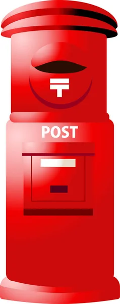 現実世界の郵便ポスト — ストックベクタ