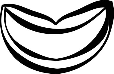 Gerçekçi bayanın ağız seti