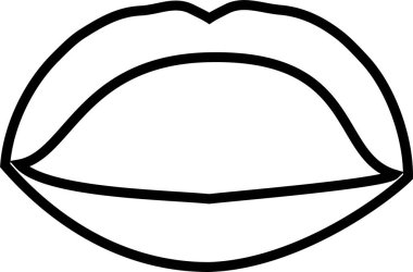 Gerçekçi bayanın ağız seti