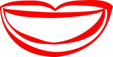 Gerçekçi bayanın ağız seti