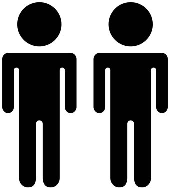 Takım siyah insanlar silueti Hizala