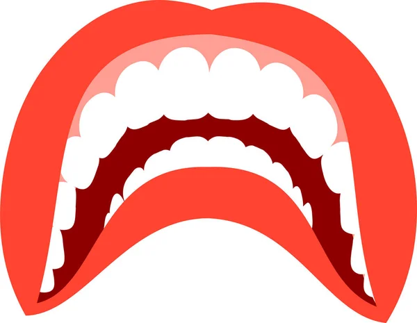 Рот реалистки — стоковый вектор