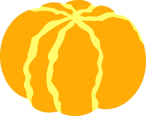 ส้มแมนดารินสีเหลืองญี่ปุ่น — ภาพเวกเตอร์สต็อก