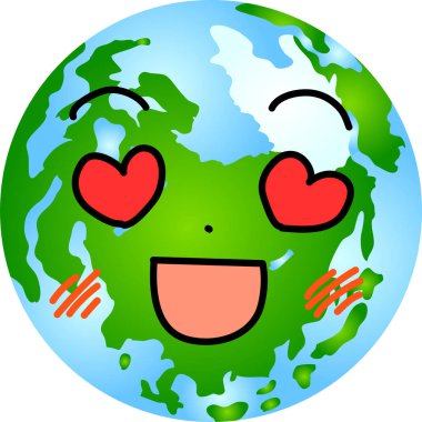 Yuvarlak geçiş Dünya'nın yüz ifadesi