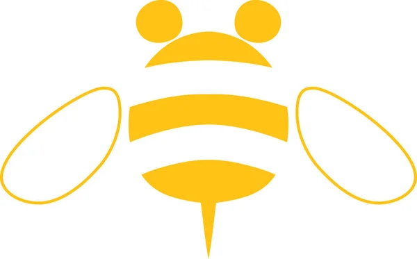 Симпатичная иллюстрация пчелы — стоковый вектор