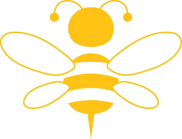 Симпатичная иллюстрация пчелы — стоковый вектор