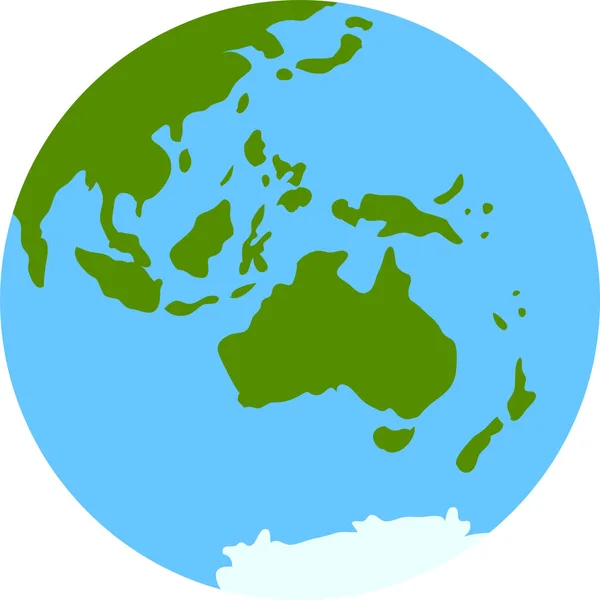 Illustration d'une terre ronde — Image vectorielle