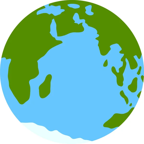 Illustration av en runda jorden — Stock vektor
