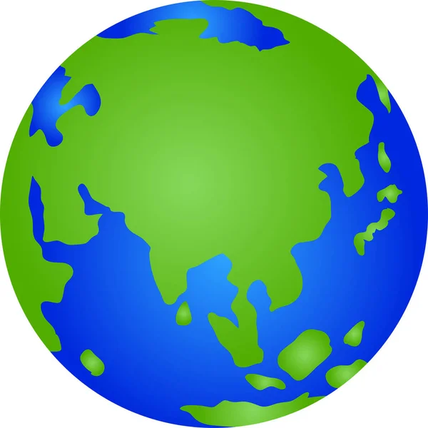 圆的级配的蓝色地球的例证 — 图库矢量图片