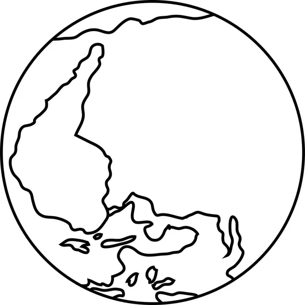 Очертания круглой борозды — стоковый вектор