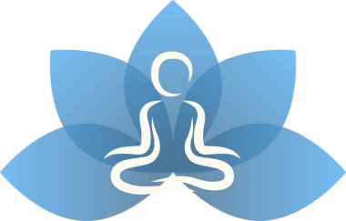 Yoga mavi lotus bırak