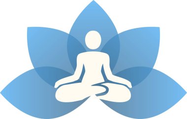 Yoga mavi lotus bırak