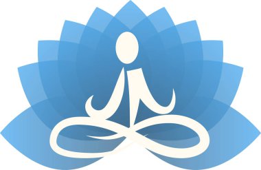 Yoga mavi lotus bırak
