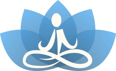 Yoga mavi lotus bırak