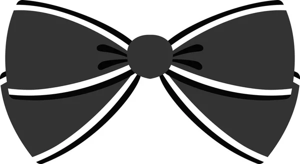 Fita preta em forma de borboleta — Vetor de Stock
