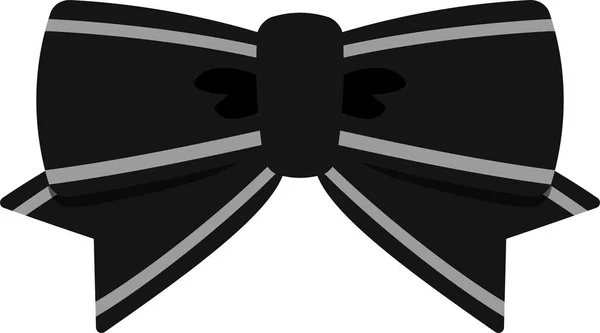 Nastro nero a forma di farfalla — Vettoriale Stock