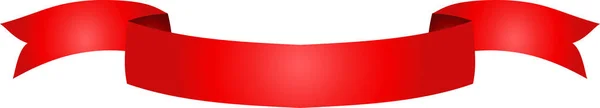 Christmas red title ribbon — Stock Vector