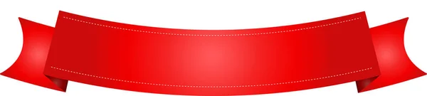 圣诞节红色标题丝带 — 图库矢量图片