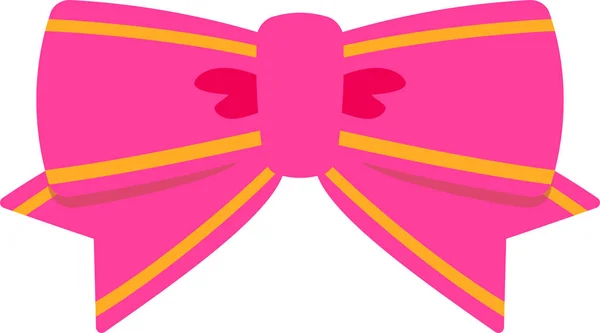 Fita rosa em forma de borboleta — Vetor de Stock