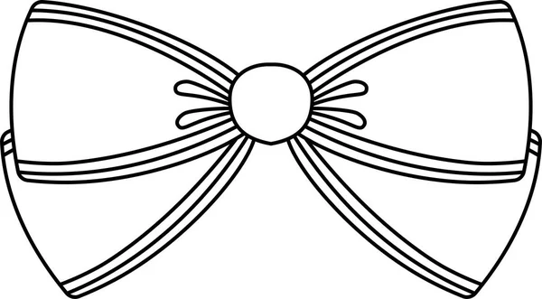 蝶の概要のような形のリボン — ストックベクタ