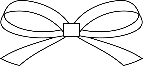 像蝴蝶轮廓的丝带 — 图库矢量图片