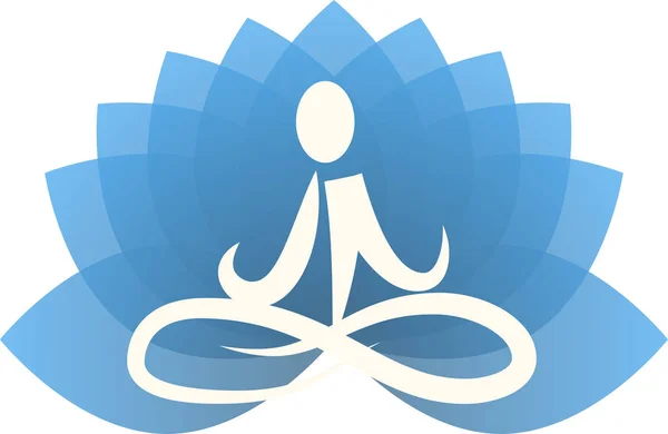 Yoga mavi lotus bırak