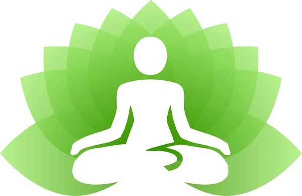 Yoga lotus forlade – Stock-vektor