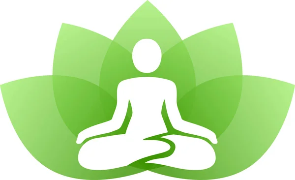 Licença de lótus Yoga —  Vetores de Stock