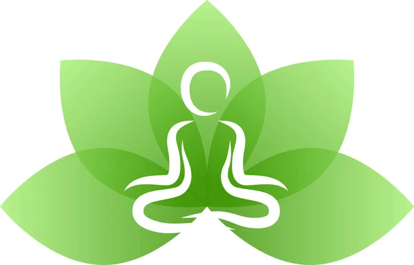 Permiso de loto yoga — Archivo Imágenes Vectoriales
