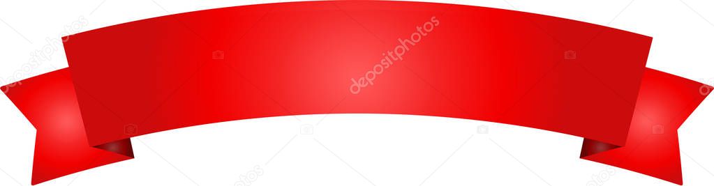 Christmas red title ribbon