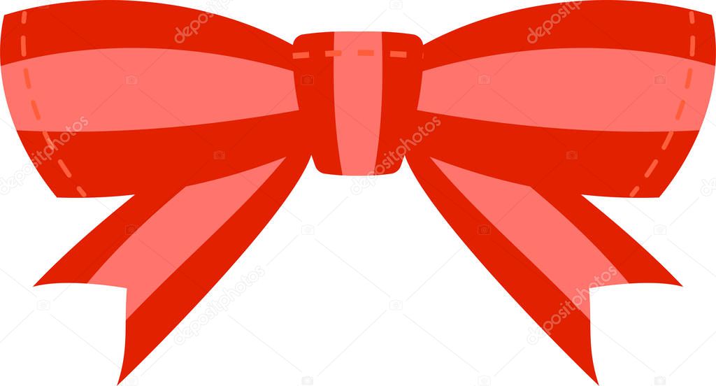 ribbon shaped like a butterfly