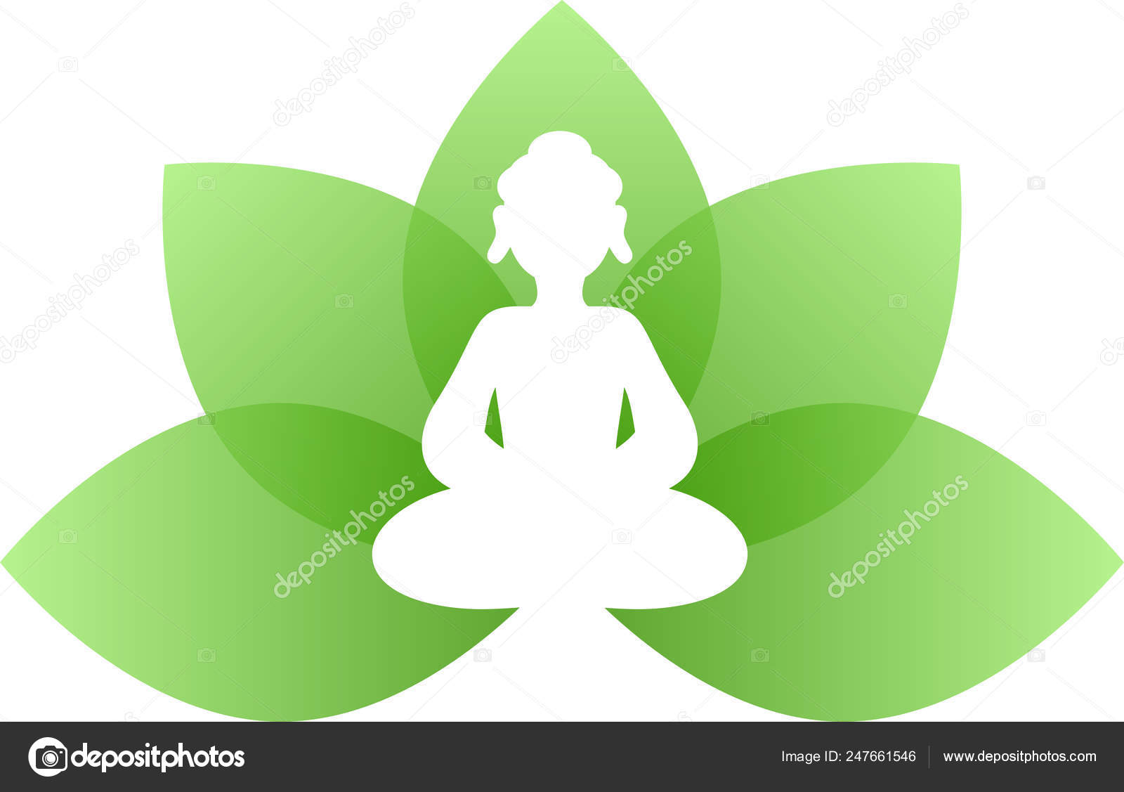 Bouddha Lotus Quitter Image Vectorielle Par Blue Daemon C Illustration