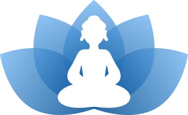 Buda'nın mavi lotus bırak