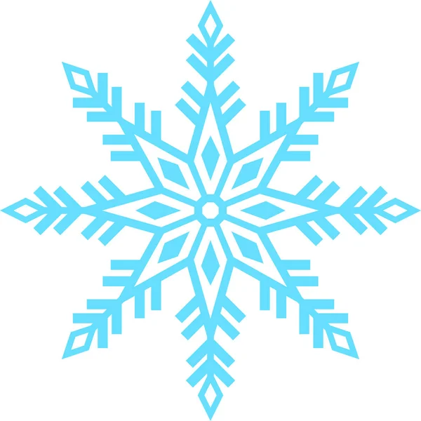 Crystal of snow — Stock Vector