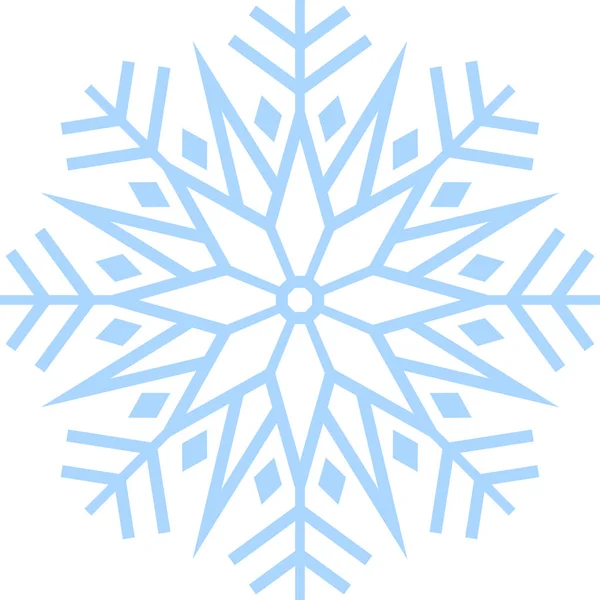 Crystal of snow — Stock Vector