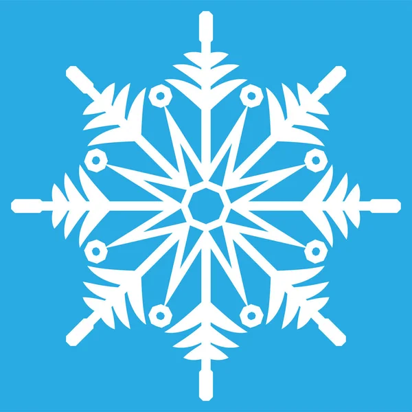 Cristal blanc de silhouette neige — Image vectorielle