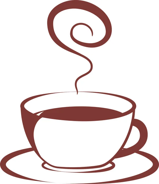 Σύγχρονη ζεστός καφές Κύπελλο — Διανυσματικό Αρχείο