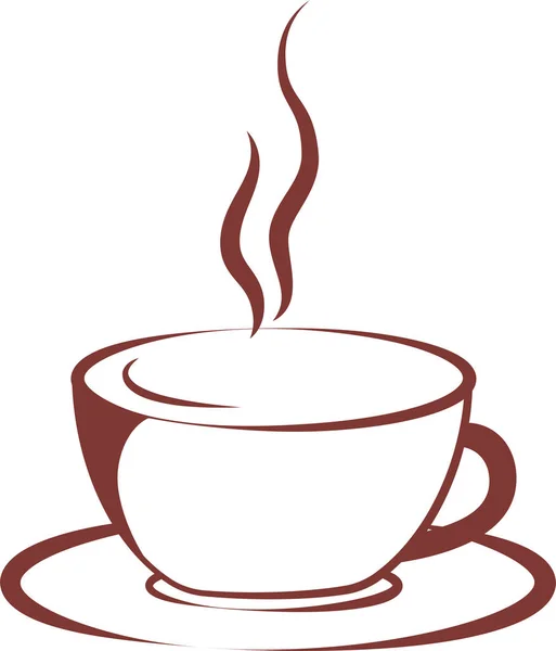 Tasse à café chaud moderne — Image vectorielle
