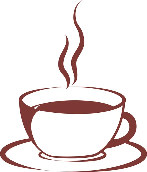 Moderne warme koffie beker — Stockvector