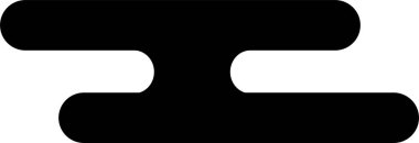 Japon tarzı deforme bulut siluet