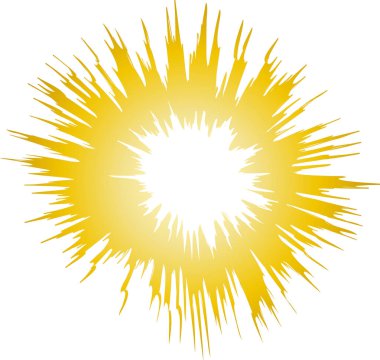 Bozuk patlama illüstrasyon