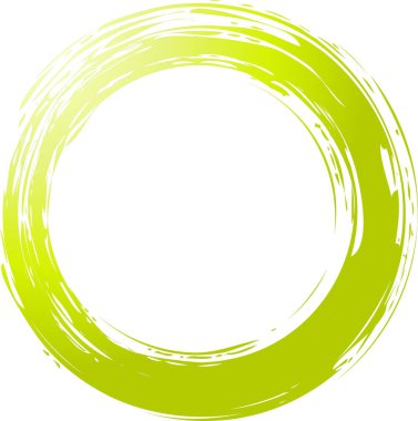 Renkli bir brushlet ile çizilmiş daire