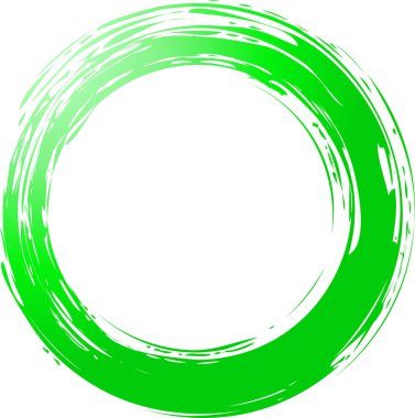 Renkli bir brushlet ile çizilmiş daire