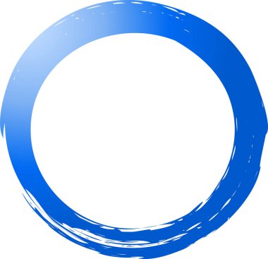 Renkli bir brushlet ile çizilmiş daire