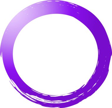 Renkli bir brushlet ile çizilmiş daire