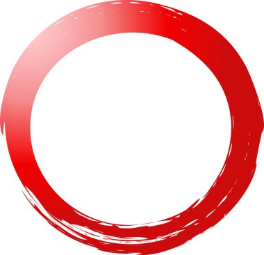 Renkli bir brushlet ile çizilmiş daire