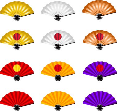 Yeni yıl Japon katlama Fan seti