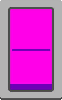 Renkli düz anahtarı açma-kapama düğmesi